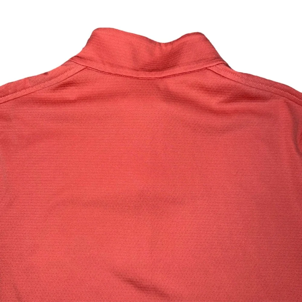 Nike CU9666-603 Womens 1/4 Zip Long‎ Sleeve UV Victory Coral Pink Shirt Small